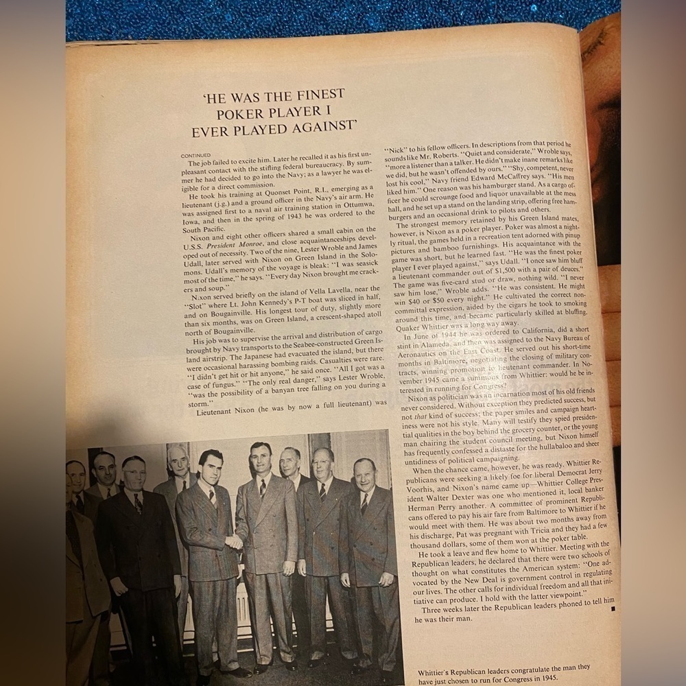 YOUNG NIXON - LIFE MAGAZINE, NOVEMBER 6, 1970 VINTAGE - Picture 6 of 6